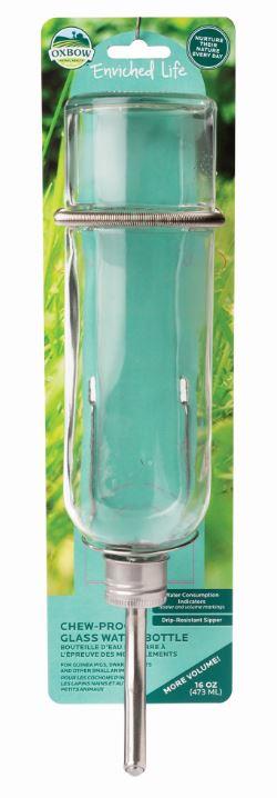 Oxbow Chew Proof Glass Water Bottle w/ Holder