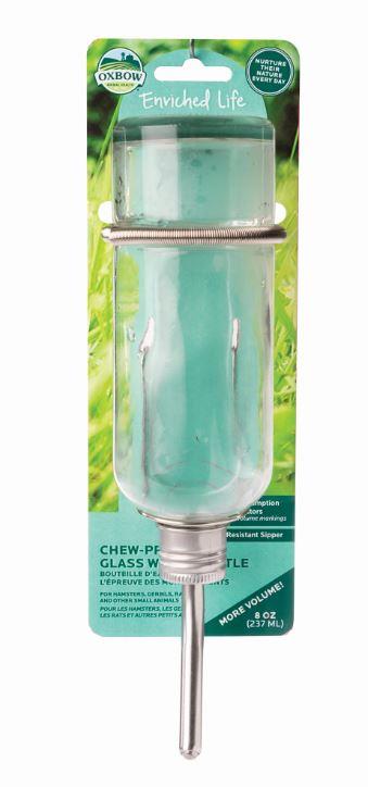 Oxbow Chew Proof Glass Water Bottle w/ Holder