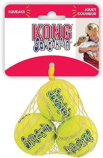 Kong Air Kong Squeaker Tennis Ball 3pk