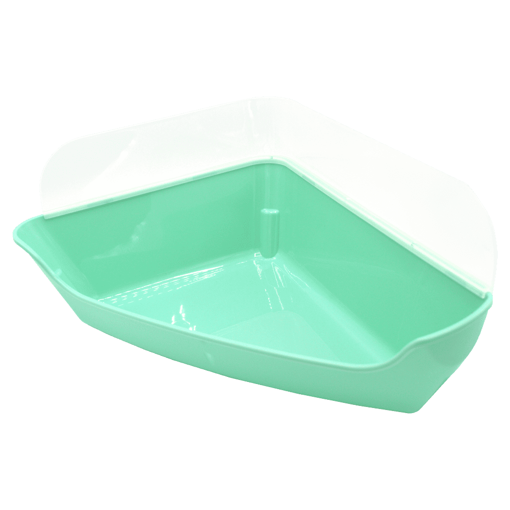 Oxbow Elife Corner Litter Pan w/ Removable Shield