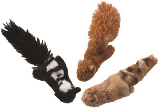 Skinneeez For Cats Forest Creatures w/Catnip