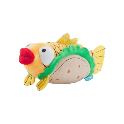 Bark Ernesto the Fish Taco Plush Dog Toy