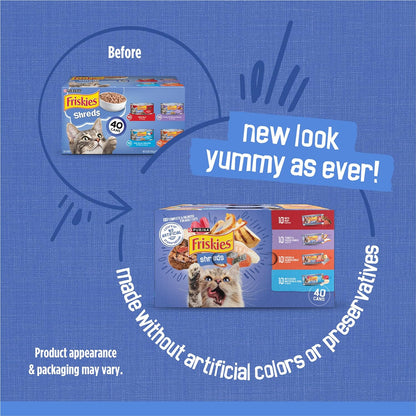 Purina Friskies Savory Shreds Variety Pack Cat