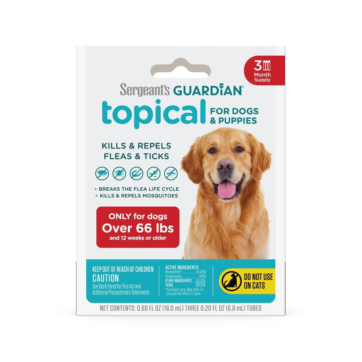 Guardian Flea & Tick Squeeze On Dog