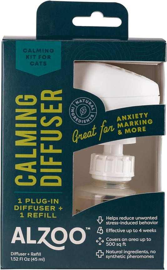 Alzoo Plant-Based Calming Plug-In +Refill Kit Cat